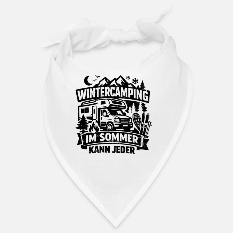 Winter Camping | Im Sommer kann jeder | Spruch Bandana