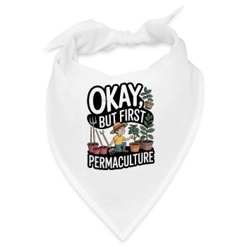 Permakultur Lebensphilosophie für Naturliebhaber - Bandana - Weiß - Vorne