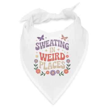 Schwitzen Sprüche Lustiges Schwitzen Geschenk - Bandana - Weiß - Vorne