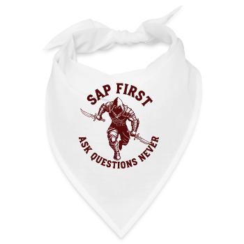 Echter Schurke Rollenspiel Nerd Humor - Bandana - Weiß - Vorne