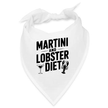 Martini- und Hummerdiät - Bandana - Weiß - Vorne