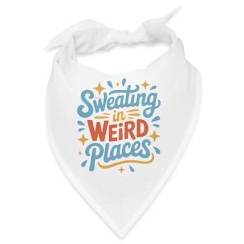 Schwitzen Sprüche Lustiges Schwitzen Geschenk - Bandana - Weiß - Vorne