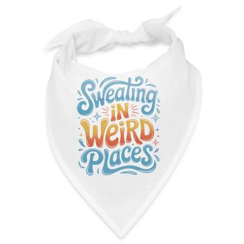 Schwitzen Sprüche Lustiges Schwitzen Geschenk - Bandana - Weiß - Vorne