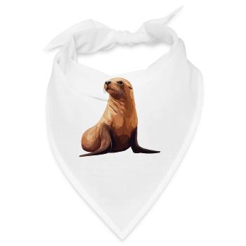 Seelöwen Seelöwe - Bandana - Weiß - Vorne