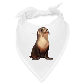 Seelöwen Seelöwe - Bandana - Weiß - Vorne