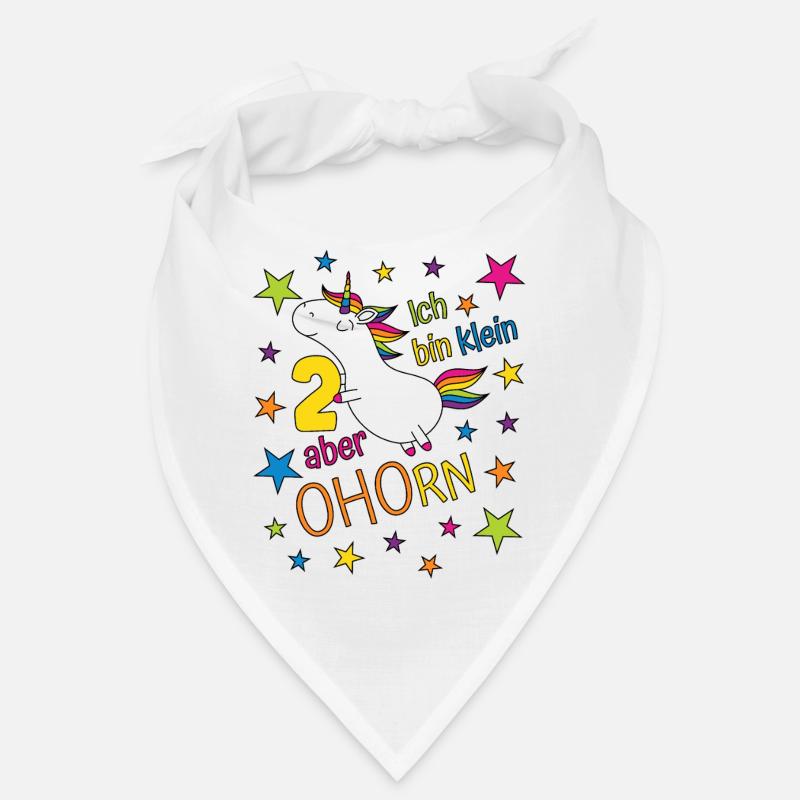 2 Jahre Mädchen Einhorn Ich bin klein aber ohorn Bandana