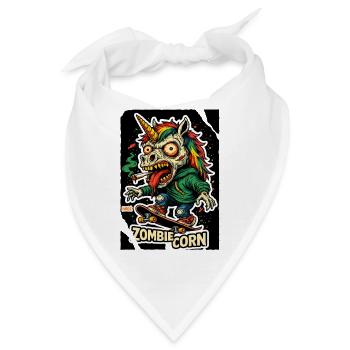 ZombieCorn Einhorn Zombie Skateboard - Bandana - Weiß - Vorne