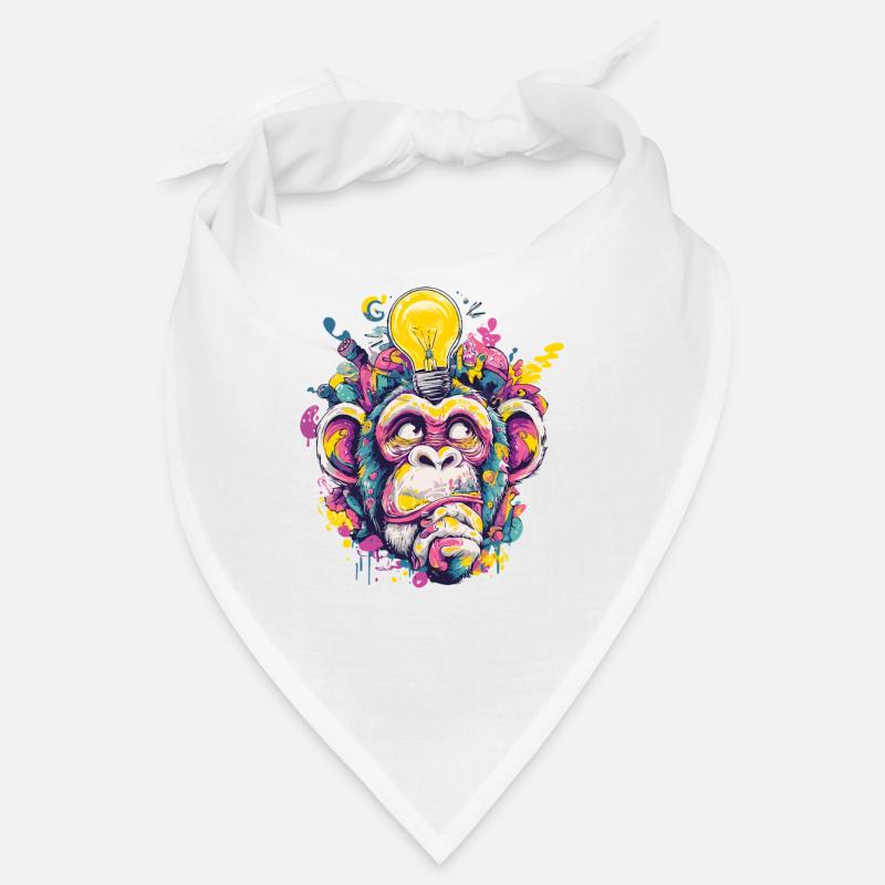 Glowing Monkey Graffiti Bandana