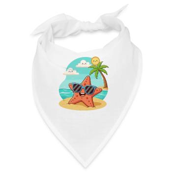 Sonnenstern Strandspaß - Bandana - Weiß - Vorne