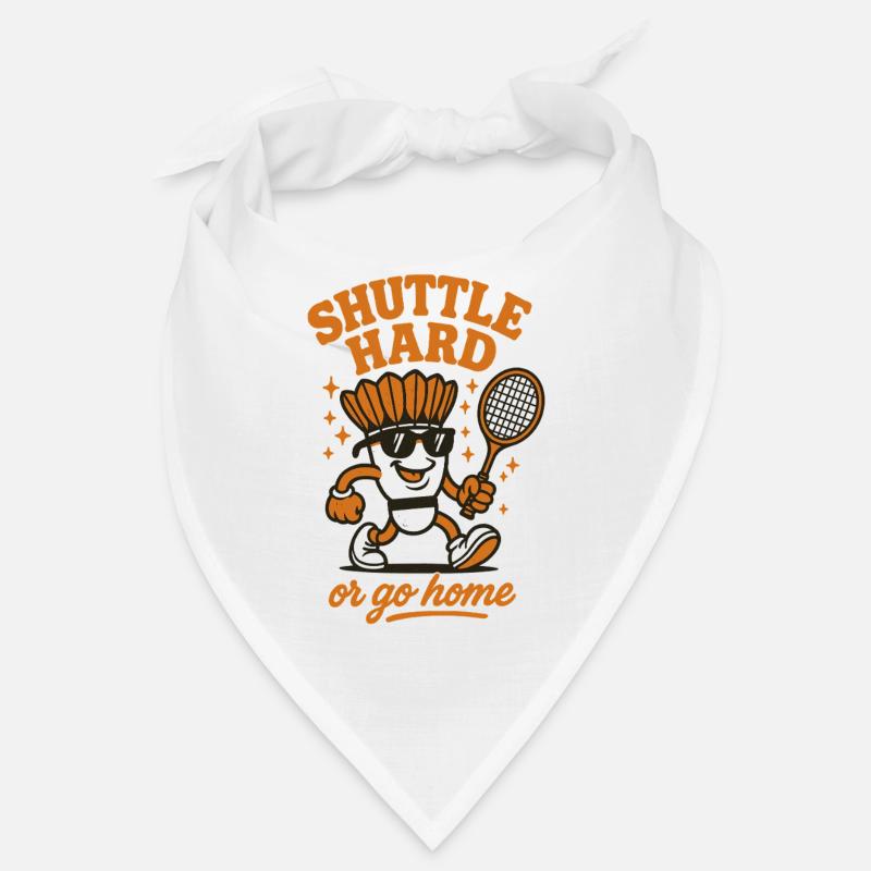 Shuttle Hard | Badminton Motivation Saying Bandana