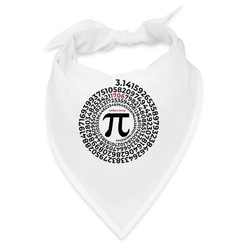 Pi Erfinder | William Jones 1706 | Kreiszahl - Bandana - Weiß - Vorne