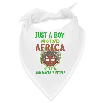 Safari Afrika serengeti wildlife savanne junge - Bandana - Weiß - Vorne
