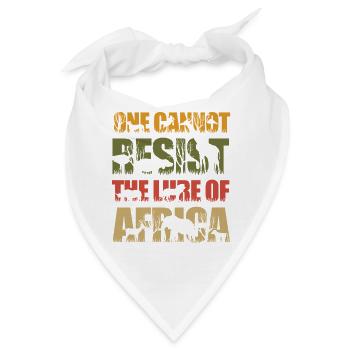 Safari Afrika serengeti wildlife savanne Tiere - Bandana - Weiß - Vorne