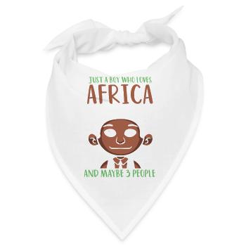 Safari Afrika serengeti wildlife savanne junge - Bandana - Weiß - Vorne