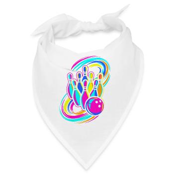 Bowling Pins - Bandana - Weiß - Vorne
