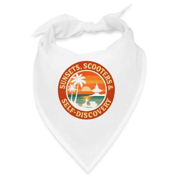 Sonnenuntergänge & Selbstfindung | Bali - Bandana - Weiß - Vorne