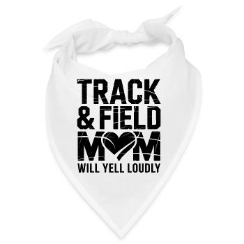 Leichtathletik Sprüche Leichtathletik Geschenk - Bandana - Weiß - Vorne