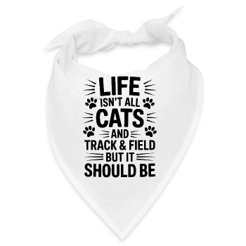 Leichtathletik Sprüche Leichtathletik Geschenk - Bandana - Weiß - Vorne
