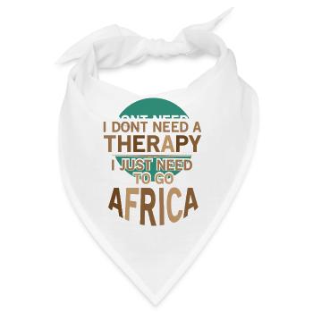 Safari Afrika serengeti wildlife savanne spruch - Bandana - Weiß - Vorne