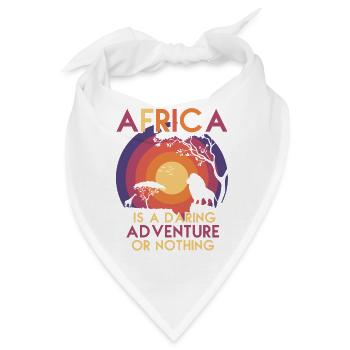 Safari Afrika serengeti Giraffe savanne löwe - Bandana - Weiß - Vorne