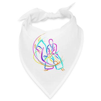 Judo Kampfsportarten - Bandana - Weiß - Vorne