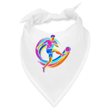 Fußballspieler - Bandana - Weiß - Vorne