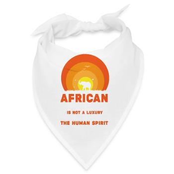 Safari Afrika serengeti wildlife savanne elefant - Bandana - Weiß - Vorne