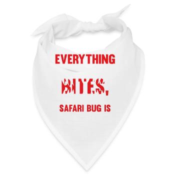 Safari Afrika serengeti wildlife savanne spruch - Bandana - Weiß - Vorne
