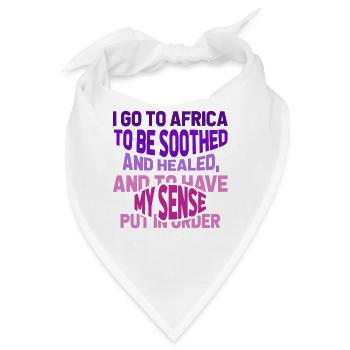 Safari Afrika serengeti wildlife savanne spruch - Bandana - Weiß - Vorne