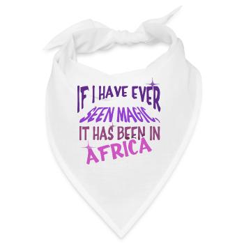 Safari Afrika serengeti wildlife savanne spruch - Bandana - Weiß - Vorne