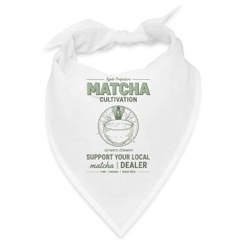 Kyoto Matcha Cultivation Support Your Local Matcha - Bandana - Weiß - Vorne