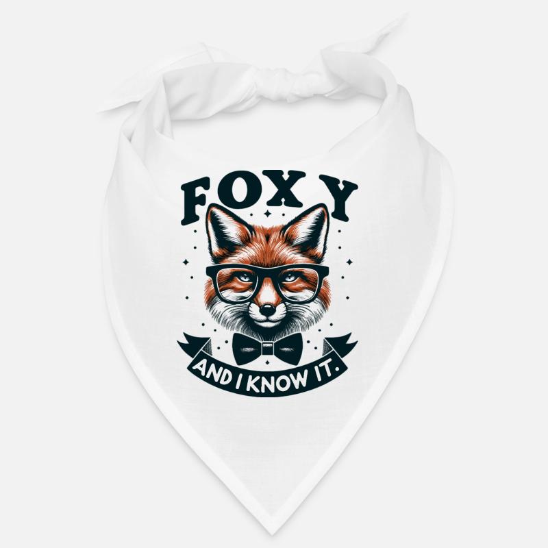 Foxy Nerd Brille Fliege Bandana