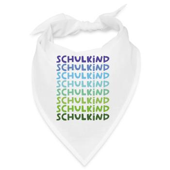 Schulkind Schüler Schule Schülerin Erstklässler - Bandana - Weiß - Vorne