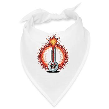 Flammen-Phantom Reagenzglas - Bandana - Weiß - Vorne