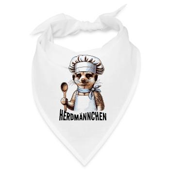 Herdmännchen Erdmännchen Koch Lustiges Outfit - Bandana - Weiß - Vorne