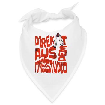 Direkt aus dem Fitnessstudio - Bandana - Weiß - Vorne