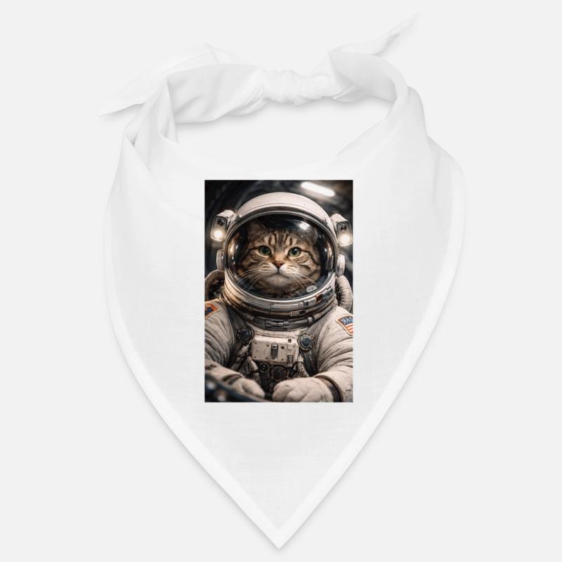 Space cat in astronaut suit Bandana