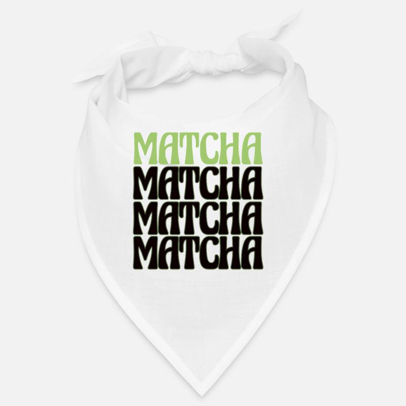 Matcha Retro Tea Lover Design Bandana