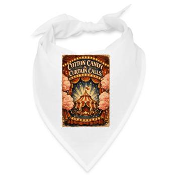 Zuckerwatte & Applaus | Zirkus Vibes - Bandana - Weiß - Vorne