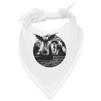 Bigfoot Alien Sasquatch Ungeheuer Von Loch Ness - Bandana - Weiß - Vorne