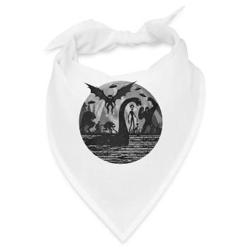 Bigfoot Alien Sasquatch Ungeheuer Von Loch Ness - Bandana - Weiß - Vorne