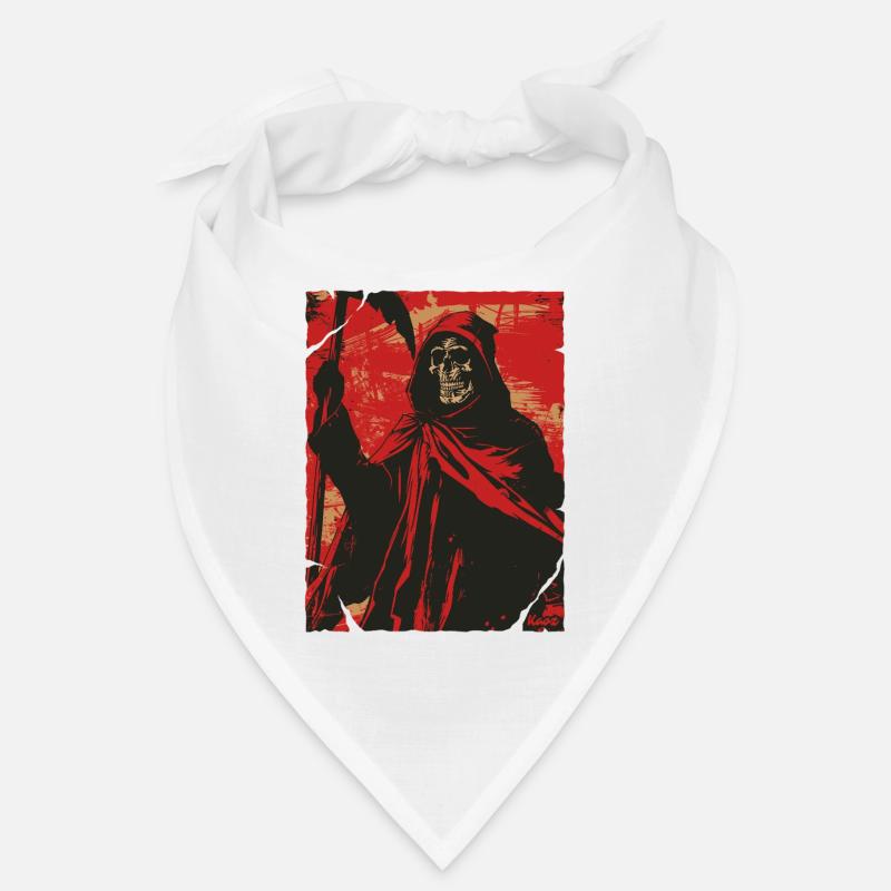 Red Shadow Grim Reaper Skull Skeleton Bandana