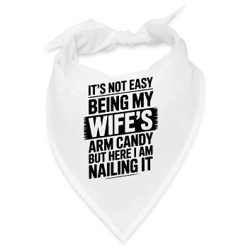 Ehefrau Sprüche Ehefrauen Lustige Ehefrau Geschenk - Bandana - Weiß - Vorne