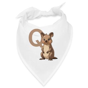 Koala mit Q Mascot-Design - Bandana - Weiß - Vorne