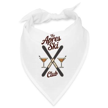 The Apres Ski Club Party Wintersport Berge - Bandana - Weiß - Vorne