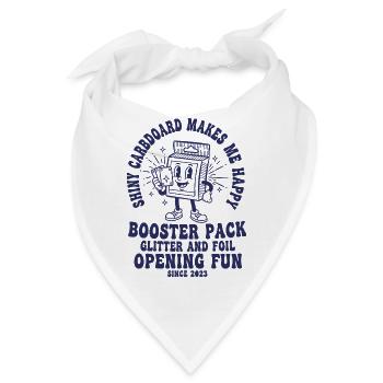 Glänzender Karton macht mich glücklich Booster-Pack - Bandana - Weiß - Vorne