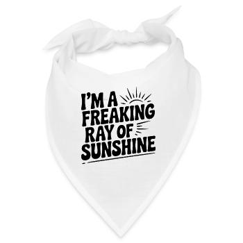 Ich bin ein verdammter Sonnenstrahl - Bandana - Weiß - Vorne