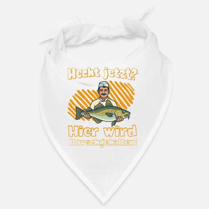 Pike now? This is where cod is kept! - Bandana - white