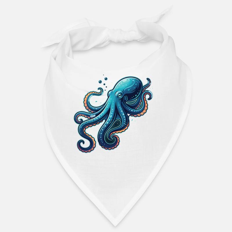 Cute Octopus Illustration Sea Bandana
