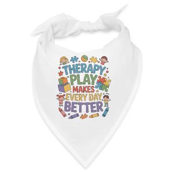 Pediatric OT Therapy Play Makes Pediatric Therapy - Bandana - Weiß - Vorne